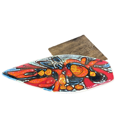 Vintage poole pottery orange - vintage,