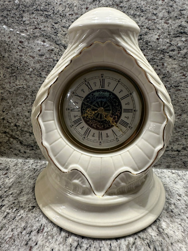 Belleek mantel clock - belleek,