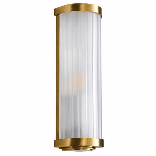Brushed brass wall - brass, light