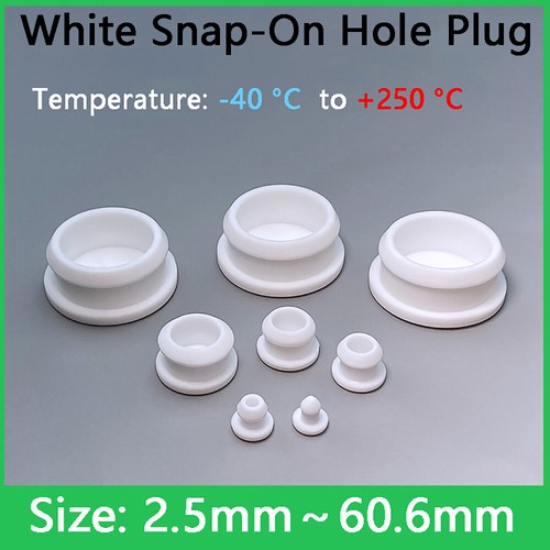 White snap hole - snap-on,