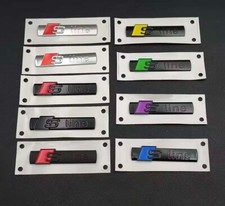 Audi Sline fender rear boot badge emblem sticker A1 A2 A3 A4 A5 A6 A7 A8 2 PCS