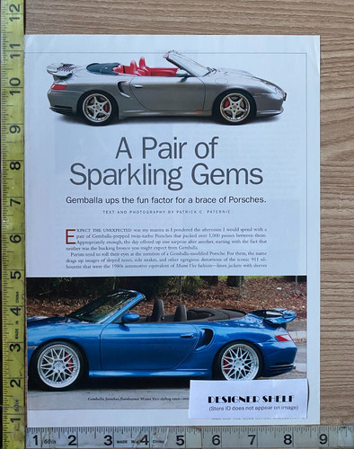 Porsche gemballa twin - gemballa,