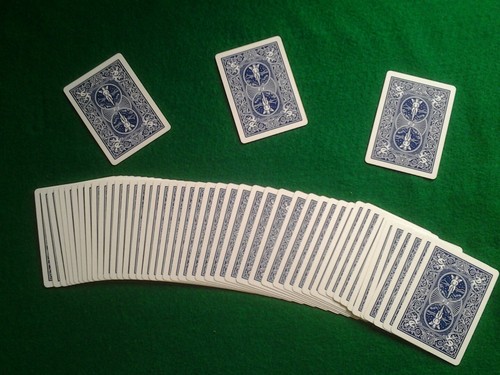 Three card mentalism - card,
