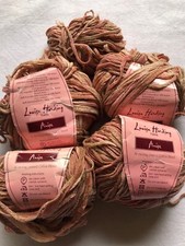 Cotton ribbon yarn anise, FB 501 rose Louisa Harding, 220 grams