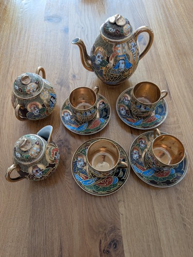 Samurai satsuma china - samurai, teaset