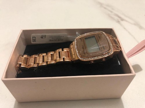 River island rose gold watch - river,