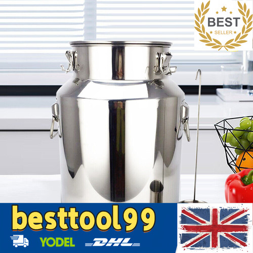 18l stainless steel milk can - steel,