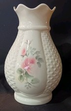 Donegal China Irish Parian Rose Vase - 7"/ 18cm Ht.