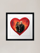 May Coulson Heart Framed Art
