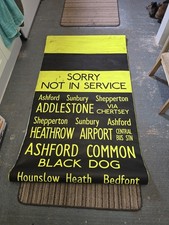 London Bus Destination Blind.. Hounslow Garage.. Used