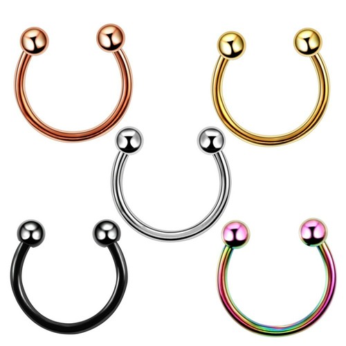 Horseshoe piercing circular - horseshoe,