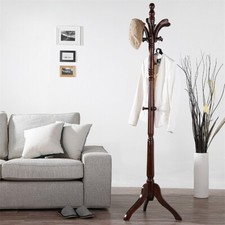 Wooden Coat Stand Hat Umbrella