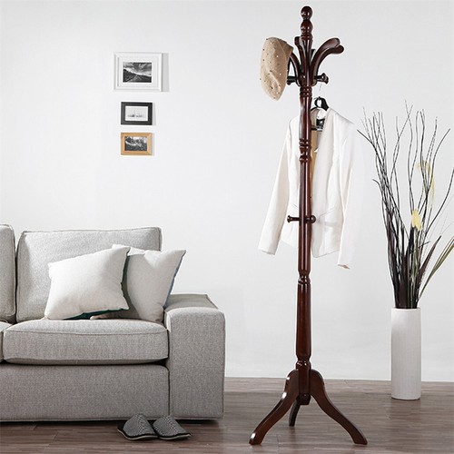 Wooden coat stand hat umbrella - wooden,
