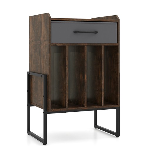 Record player stand turntable - record,