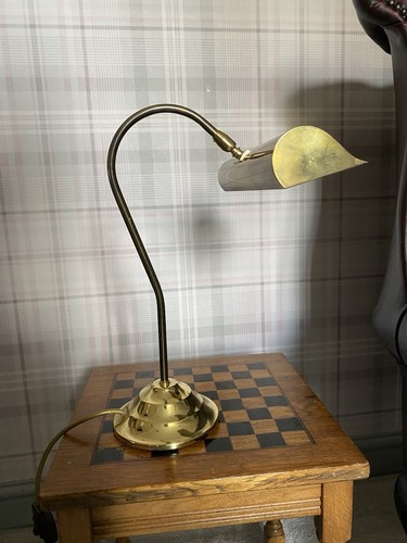 Vintage bankers desk brass - desk,