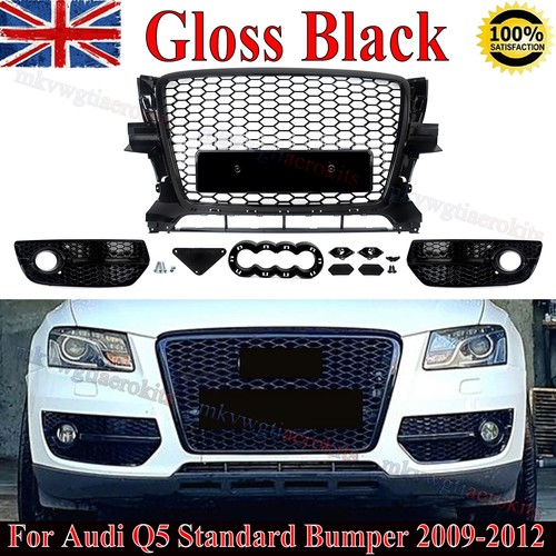 Black honeycomb front bumper - black,