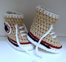 NEW HANDMADE BABY CROCHET SHOES BOOTS SNEAKERS TRAINERS