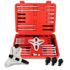 46pc Harmonic Balancer Puller Tool Set Gear Pulley Steering Wheel Removal New