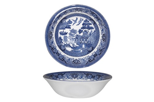 Churchill blue willow soup - willow,