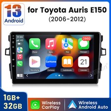9" Android 14 Stereo Radio For Toyota Auris 2006-2012 Carplay GPS Sat Nav DAB+FM