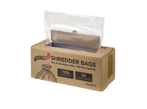 Safewrap shredder bags 150l - shredder, bags,