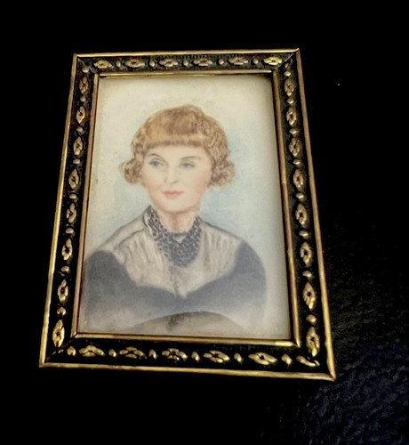 Vintage miniature handpainted - ,