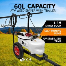 ATV WEED SPRAYER Lance 1.5M Boom Trailer Tractor Spot Mounted Spray Garden Farm