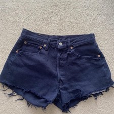 Vintage blue denim distressed