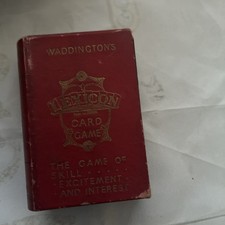 Vintage Waddingtons Lexicon Card Game Miniature Book Version 1950s 