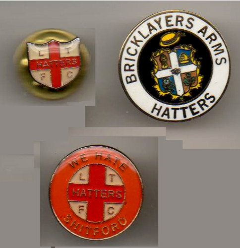 Luton town vintage badges - luton,