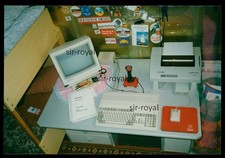 1991 - Amiga 500 with Joystick Monitor Hanseatic Dot Matrix Printer - Photo 13x9cm