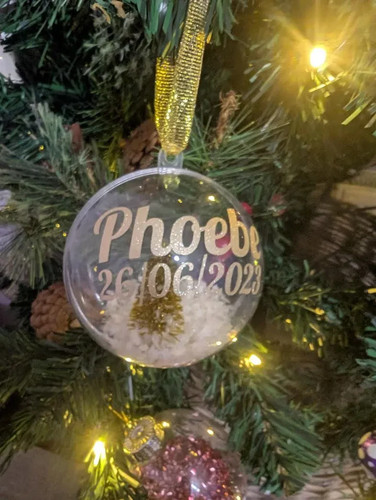 Personalised glitter tree snow - personalised,