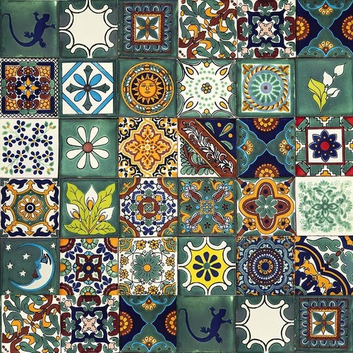 Ceramic mexican tiles - ceramic, cm