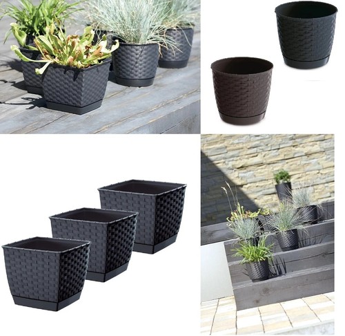 Plant flower pot - pot, square