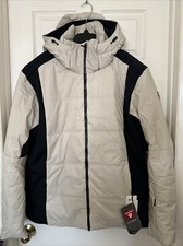 Rossignol Mens XL Full-Zip Hooded ROC SKI JACKET Wilddove-853 RLLMJ19853 NEW
