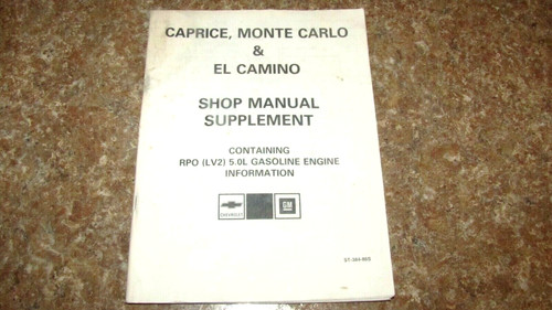 1986 caprice monte carlo - 1986, el