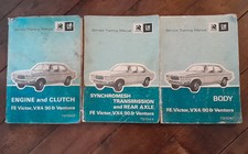 Vauxhall  FE  Victor -  VX 490 - Ventora  FACTORY Workshop manuals  X 3 + plaque