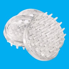 4x 45mm Clear Spiked Castor Cup Anti Slide Floor Carpet Furniture Protector