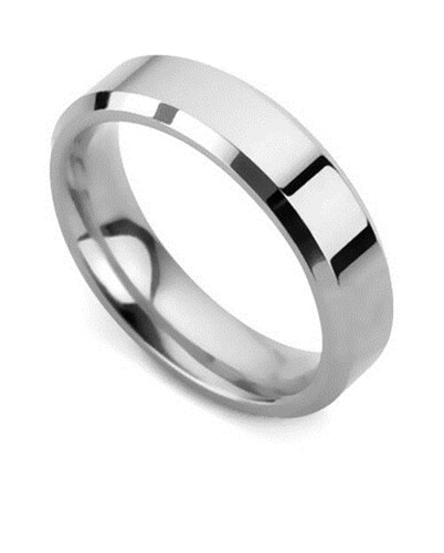 Mens wedding band platinum 6mm - mens,