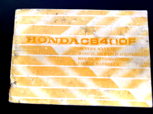 Honda cb400f owners - honda, manual