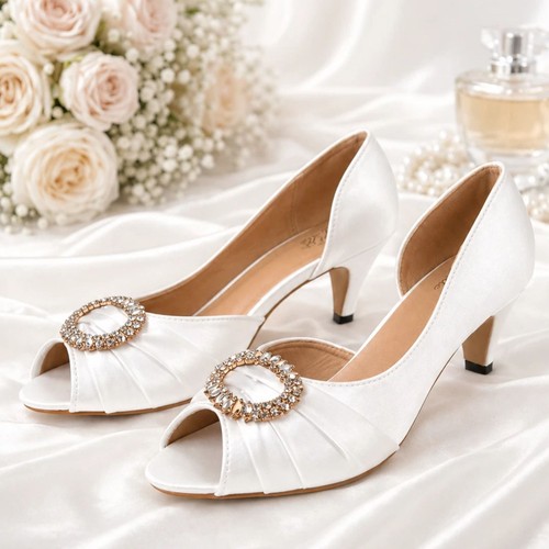 Woman satin bridal - bridal, shoe