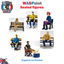 Seated figures, 1/32 scale - WASPslot, scenery, spectator, sitting