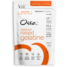 Ossa Organic Gelatin Pure Pasture Raised Unflavoured Bovine Gelatine - 400g