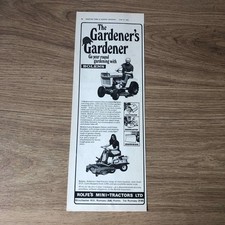 GUNS167 MAGAZINE ADVERT 12X5 BOLENS MINI-TRACTOR & LAWN KEEPERS