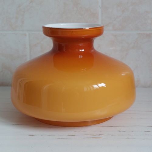 Vintage oil lamp glass - oil, shade