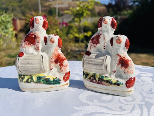 Pair antique staffordshire - pair, of