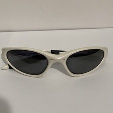 Vintage 90s Oakley Minute 1.0 White & Black Sunglasses Y2K Glasses Only