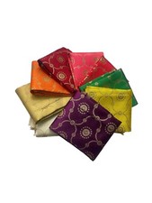 Recycled Saree Silk Fabric Moroccon Lantern Woven Jacquard Journals Books Dress