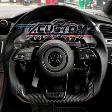 Volkswagen TT style LED Carbon Fibre Steering Wheel Golf/Polo/ Scirocco /GTI / R