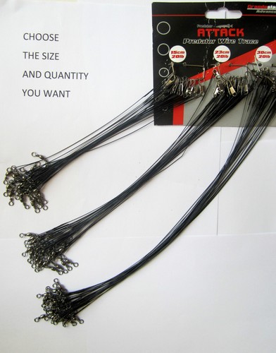 Wire trace black fishing pike - wire,